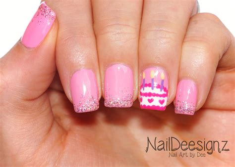 birthday nail art designs|happy birthday nails images.